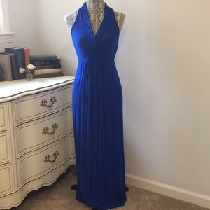 Royal Blue Maternity Maxi Dress
